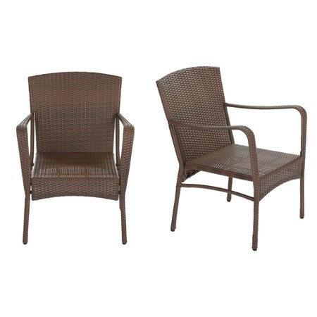 BOLD FONTIER Leisure Collection Outdoor Garden Patio Furniture Chair Set - 2 Piece BO2690281